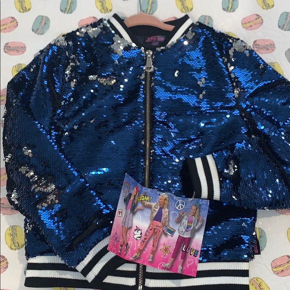 jojo blue sequin jacket